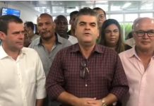 Prefeito no Hospital Dr. Moacyr do Carmo em 24/01/2019