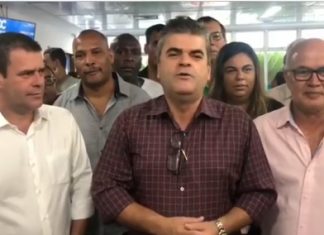 Prefeito no Hospital Dr. Moacyr do Carmo em 24/01/2019