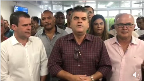 Prefeito no Hospital Dr. Moacyr do Carmo em 24/01/2019