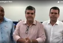 Washington Reis recebe visita do prefeito de Porto Real em Hospital do Olho….Dia 25/01/2019