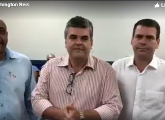 Washington Reis recebe visita do prefeito de Porto Real em Hospital do Olho….Dia 25/01/2019