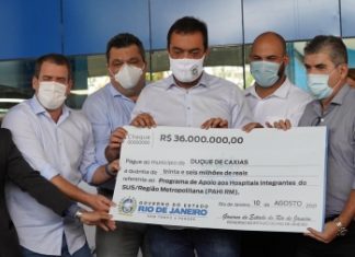 PREFEITURA DE DUQUE DE CAXIAS RECEBE APOIO FINANCEIRO DO GOVERNO DO ESTADO COM VERBA DE R$ 36 MILHÕES PARA A SAÚDE