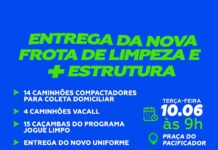 Entrega da nova frota de limpeza em Duque de Caxias