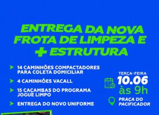 Entrega da nova frota de limpeza em Duque de Caxias