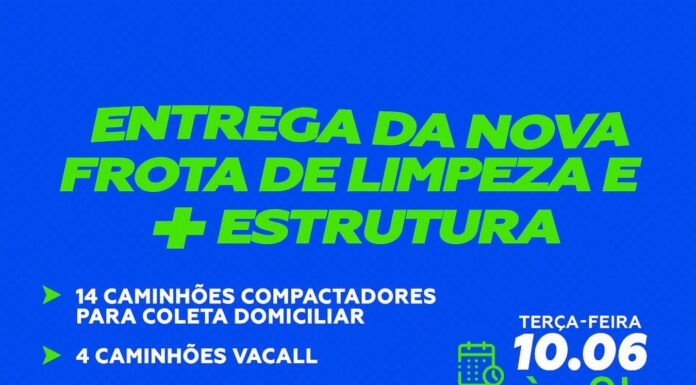 Entrega da nova frota de limpeza em Duque de Caxias